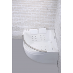 Baignoire Balnéo double et hublot LUMINA DUO Wave